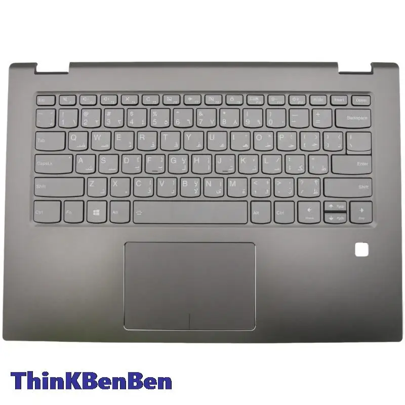 

ARA арабская клавиатура, оникс, черный верхний чехол, упор для рук, чехол для Lenovo Yoga 520 14 14IKB Flex 5 1470 5CB0N67403