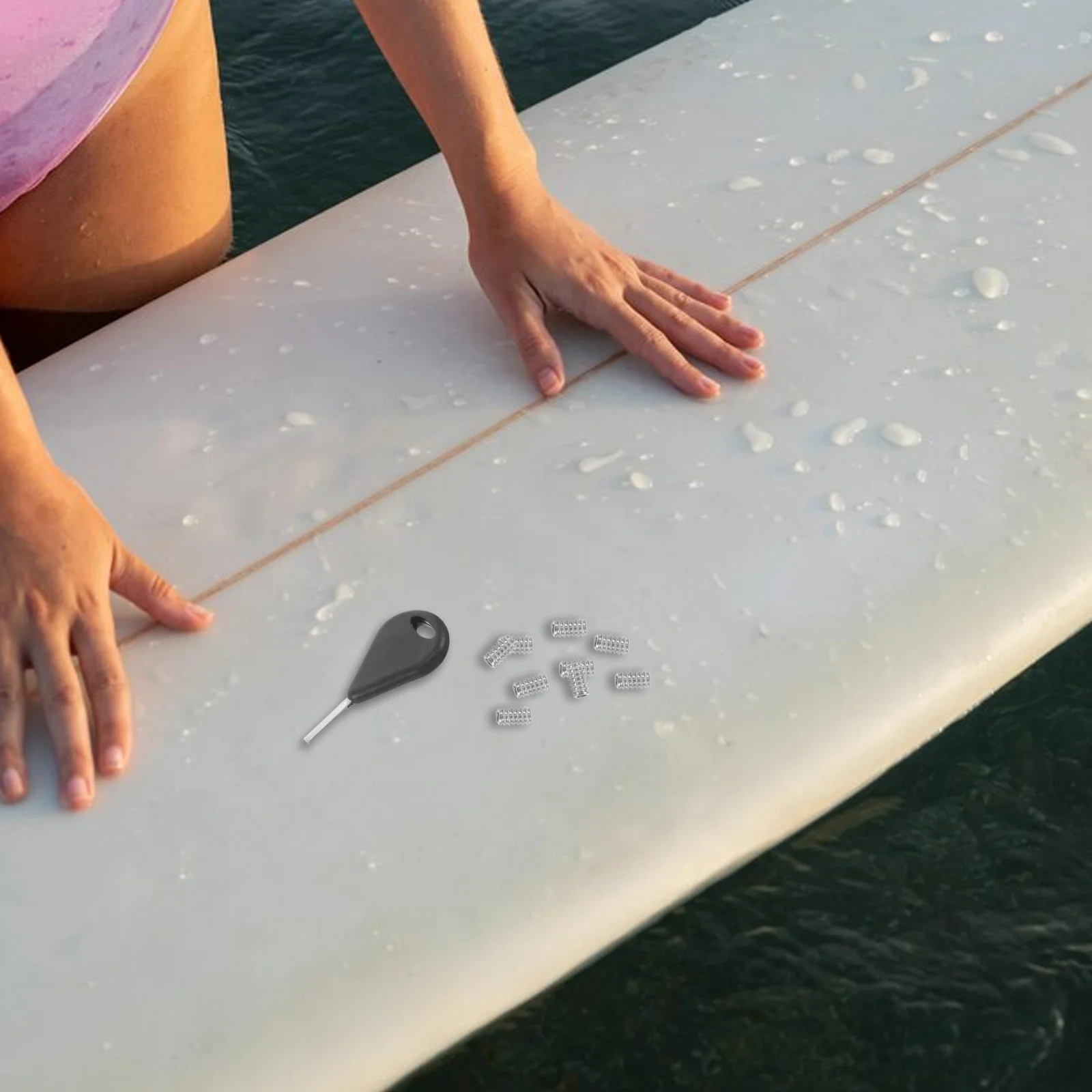 

1 set 1 Set Surfboard Wrench Round Cup Tool Quick Fin Adjustment Durable Surfing Maintenance Kit Universal Fin Screw Remover