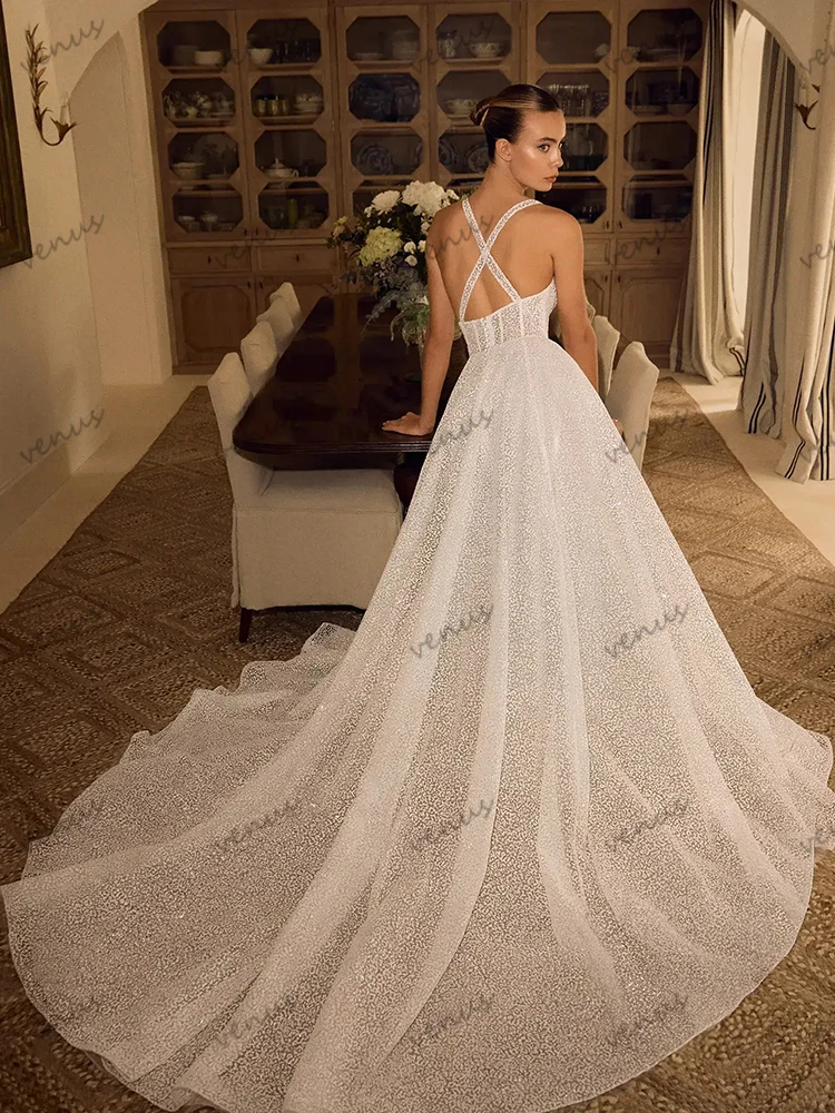 Vintage Brautkleider, A-Linie, Spitze, abgestufte Brautkleider, ärmellos, rückenfrei, Roben für Frauen, Vestidos de Novia, individuell gestaltet