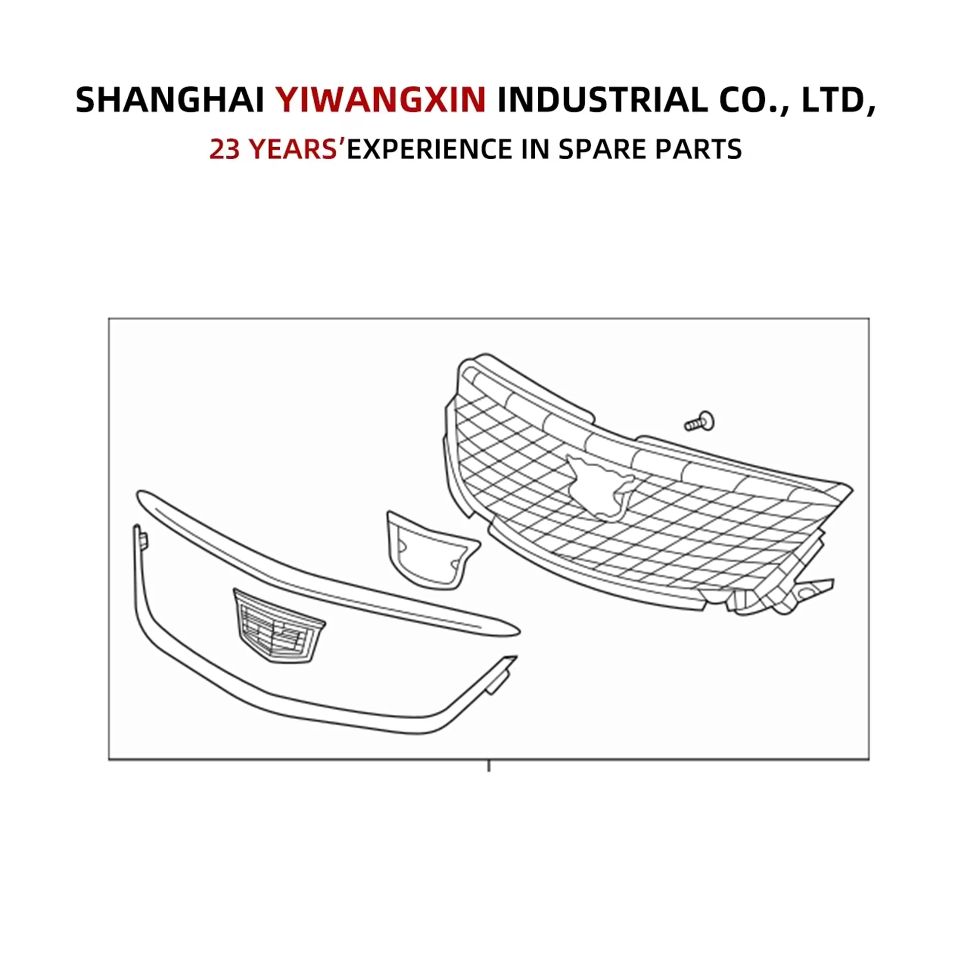 Cadillac ct4用グリル,OEM 84789855,高品質,卸売