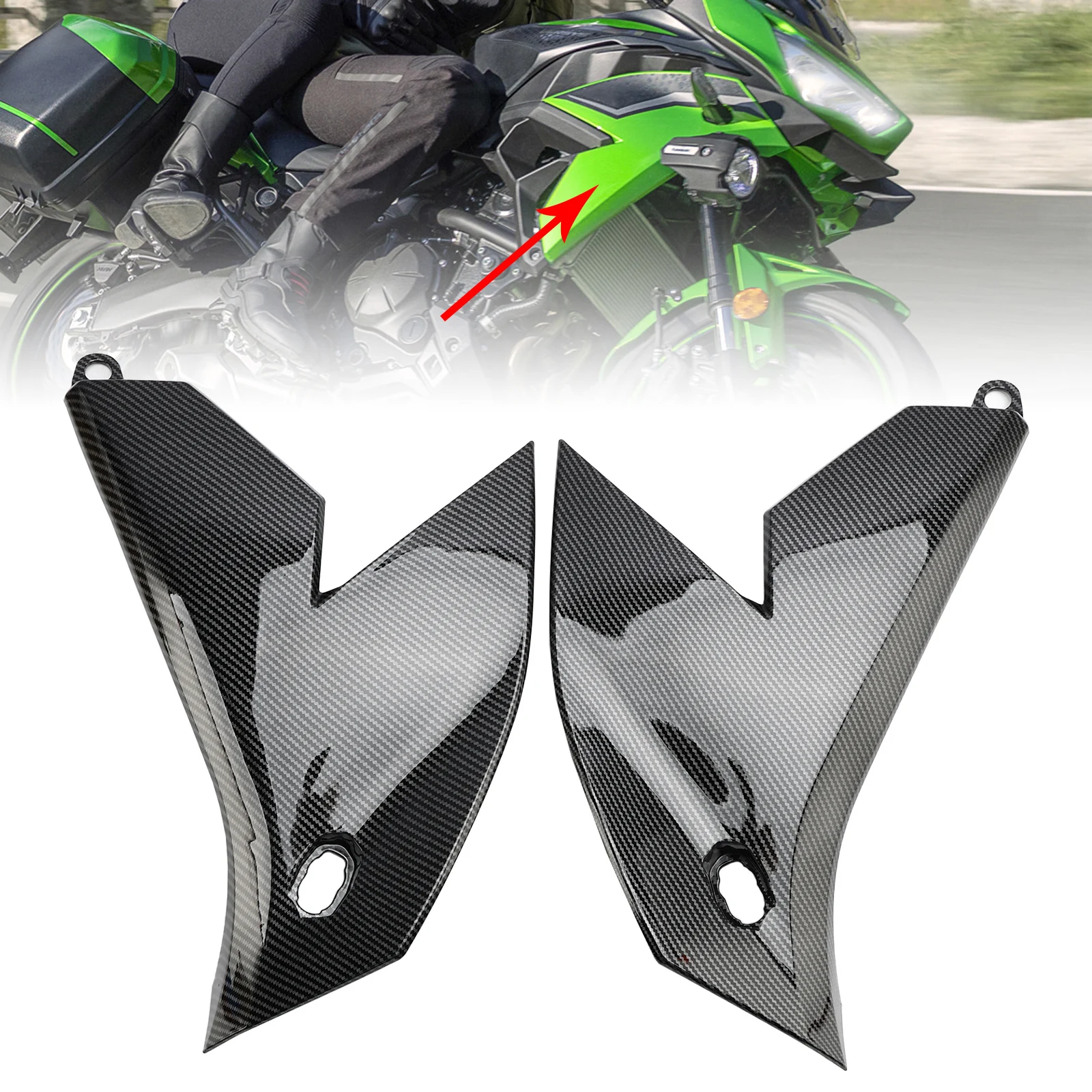 

Защитная крышка обтекателя боковой рамы Topteng для Kawasaki Versys 650 KLE 650 2022 2023 2024