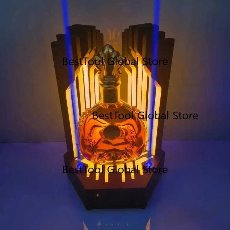 

Wine Bottle Holder Decorative Ice Bucket Wine Coolers Beer Bottle Holders for Bar Nightclub Party Led Wine Holder