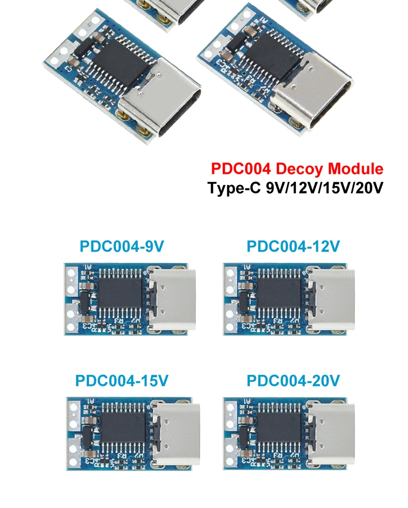 Typ-C PD-Dekoymodul PD2.0 PD3.0 zu DC DC-Auslöser-Verlängerungskabel QC4-Ladegerät 9V 12V 15V 20V Schnelllade-Leiterplatte – Detail 5