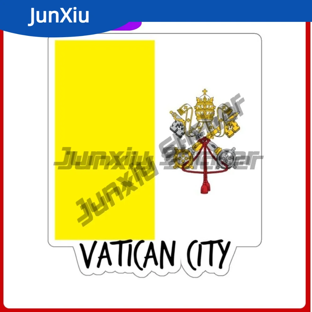 

Vatican City Flag Travel Sticker Waterproof Scratch-proof Stickers Decal Accessories Car Bicycle Skateboard Suitcase Laptop Wate