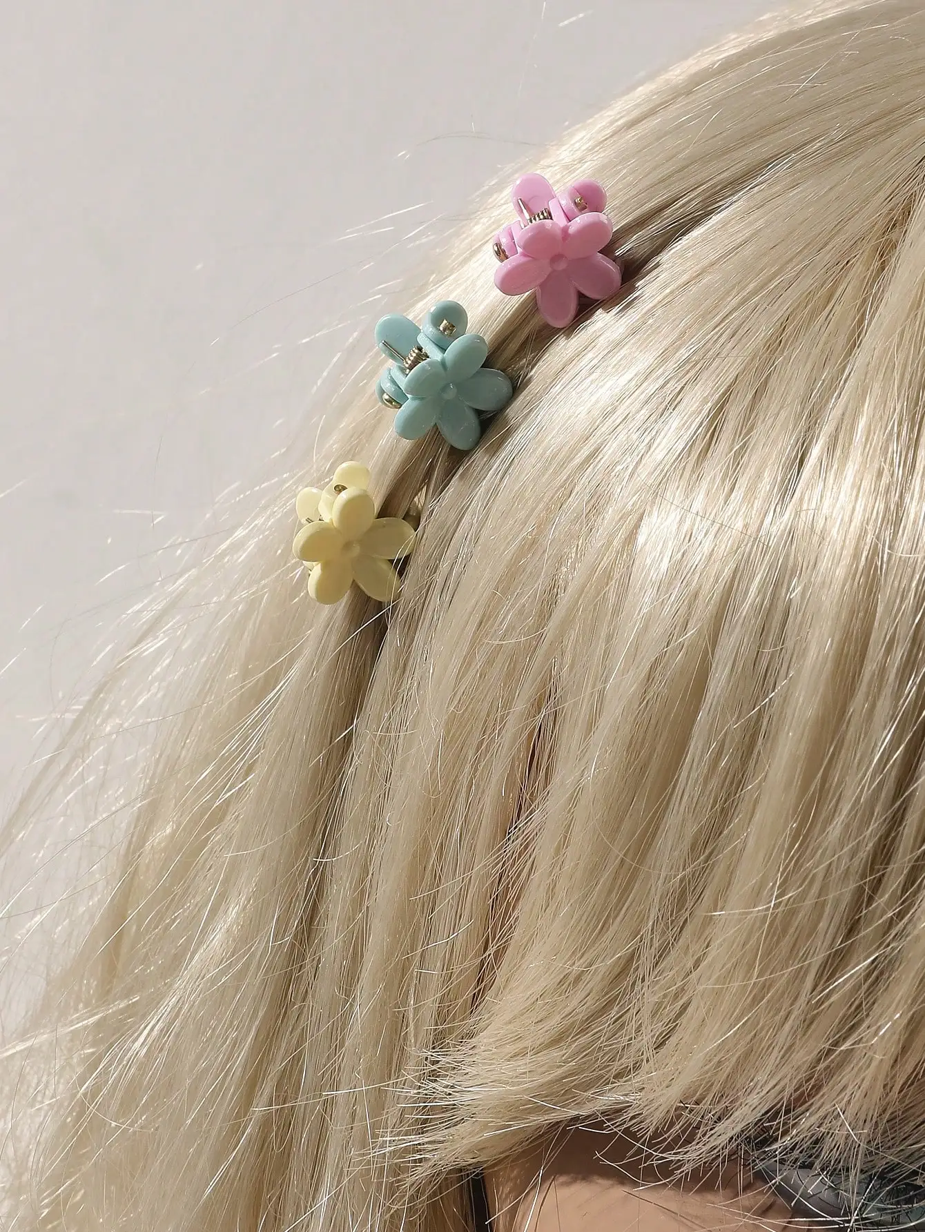 50/100 шт. мини-заколки для волос с цветами для девочек и малышей, нескользящие тонкие волосы, прочные, разные цвета, милые аксессуары для волос