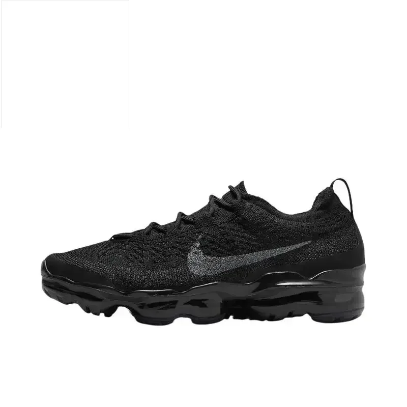 Nike Vapormax Flyknit Unisex Black Non-slip, Wear Resistant, Shock Resilient Breathable Running Supportive