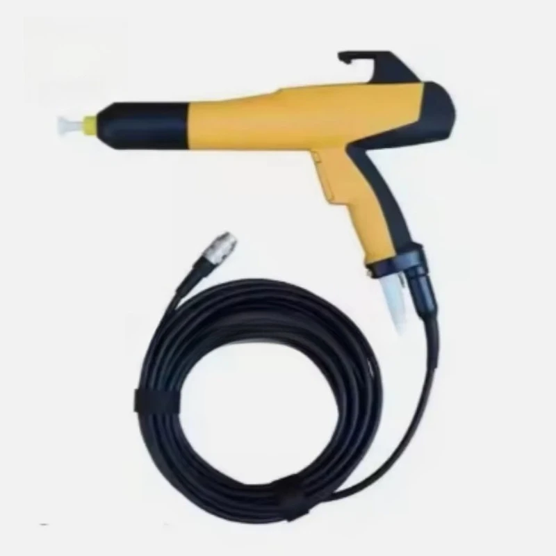 Manual Electrostatic Powder Spray Gun 2322587 Yellow, Replacement for PEM X1 Powder Coating Gun
