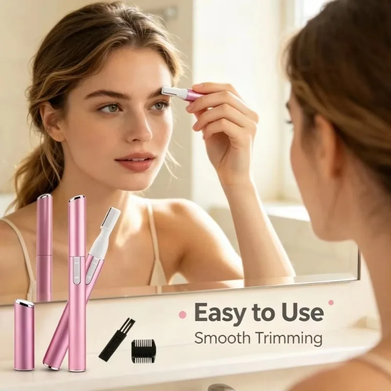 1Pc Shaver Hair Remover Electric Eyebrow Facial Trimmer Mini Shaver Hair Remover Facial And Neck Blur Lips Body Arms And Legs