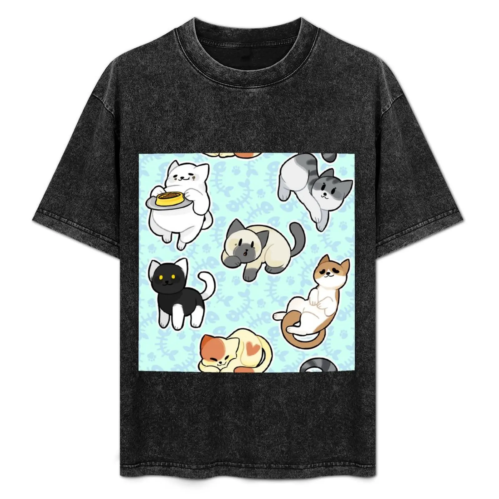 

Футболка Neko Atsume: Pattern 2, легкая футболка для бега