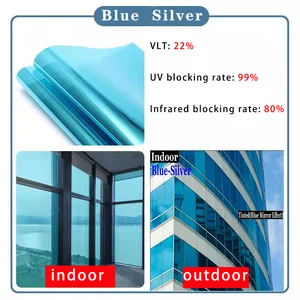 Isolation film, solar reflective mirror color, Christmas Stickers, Privacy, 99% UV CUT VINYL 8 Main Sales Pelicule Fake Mirror - №4