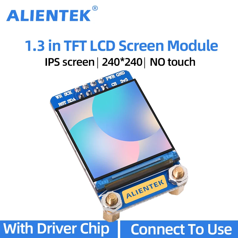 

1.3 Inch TFT LCD Module TFT Display Module LCD Display IPS Screen 240*240 Resolution ST7789 Driver Chip Module SPI Communication