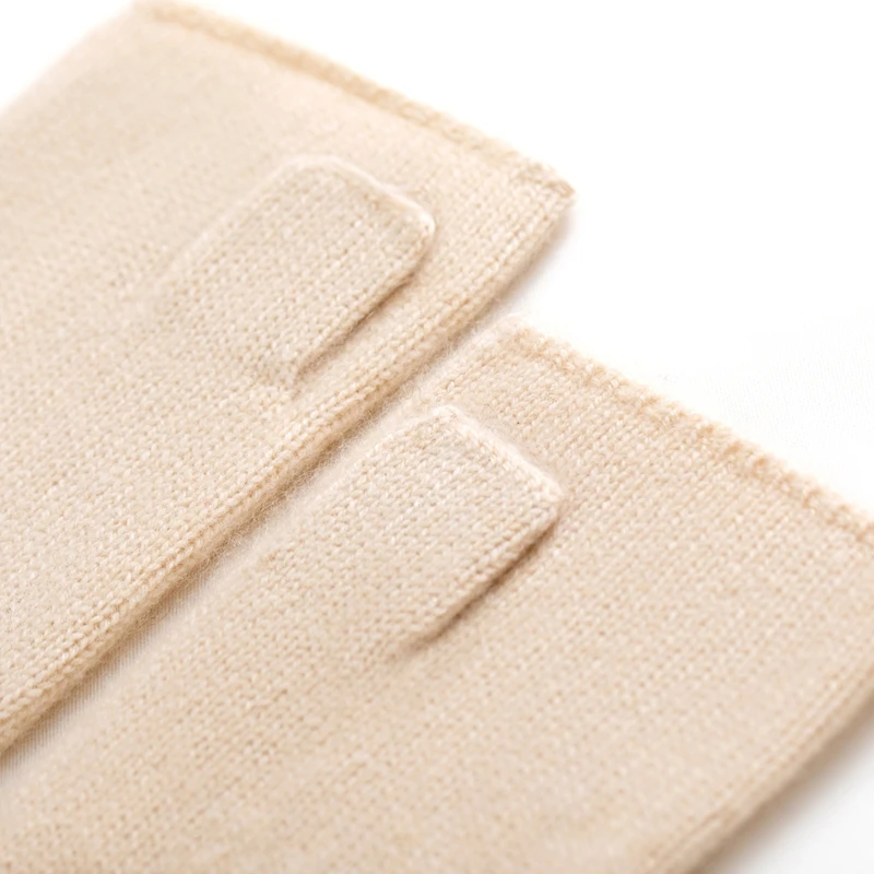 Women Stylish Hand Warmer Winter Gloves Arm Crochet Knitting Cashmere Mitten Warm Fingerless Jacquard Glove Women Gloves