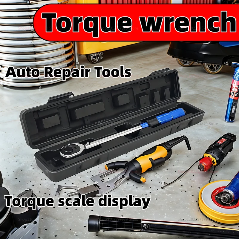 

3/8 Inch Torque Wrench 10-60Nm Digital Mechanical Ratchet Socket Spanner Precision ±3 Automotive Workshop Tool for Drive