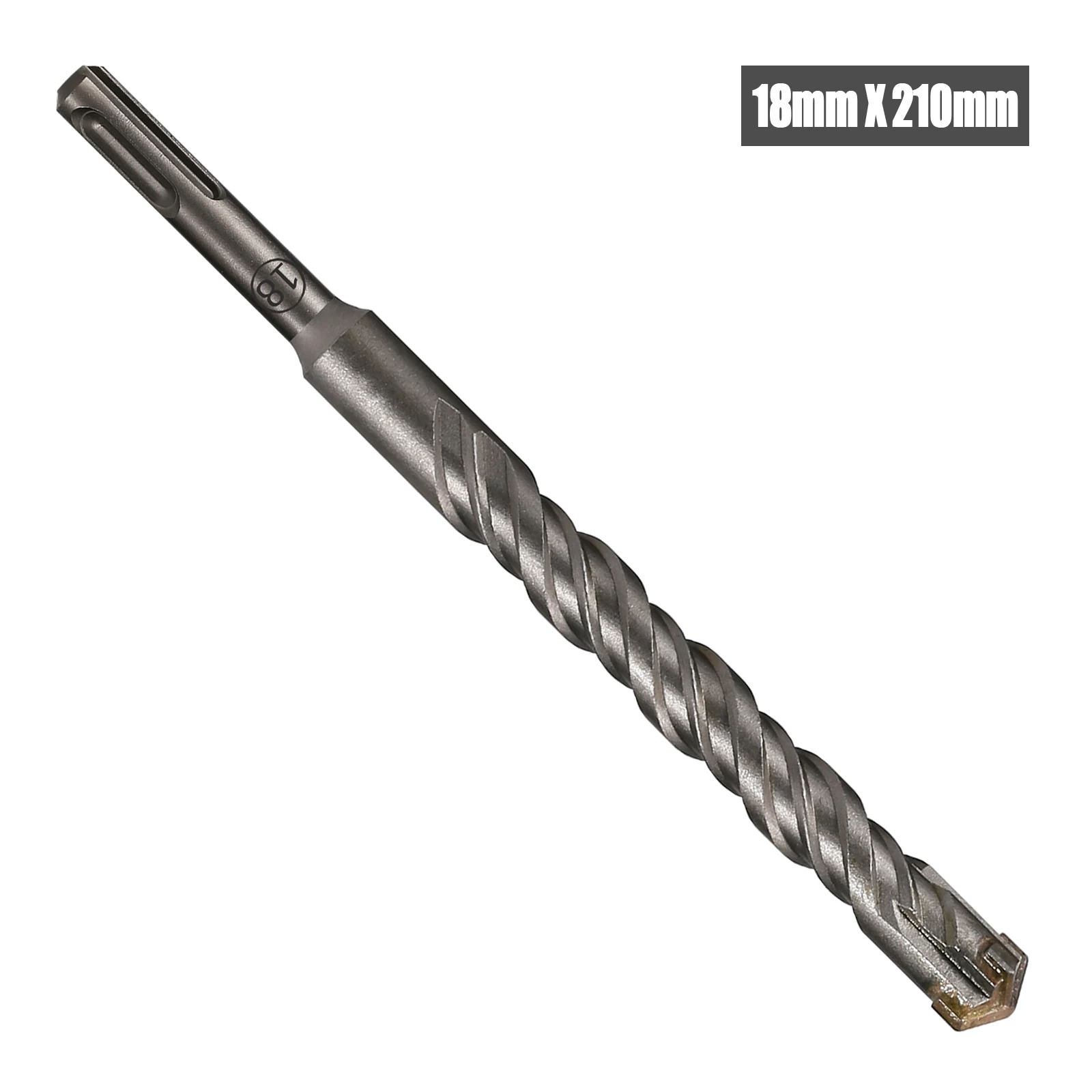 1 Stück Beton SDS Plus 5-25mm Bohrer Kreuzschneidkopf Doppelschneckenhammer 210mm Wand Ziegel Block Elektrohammer Mauerwerkbohrer – Detail 12