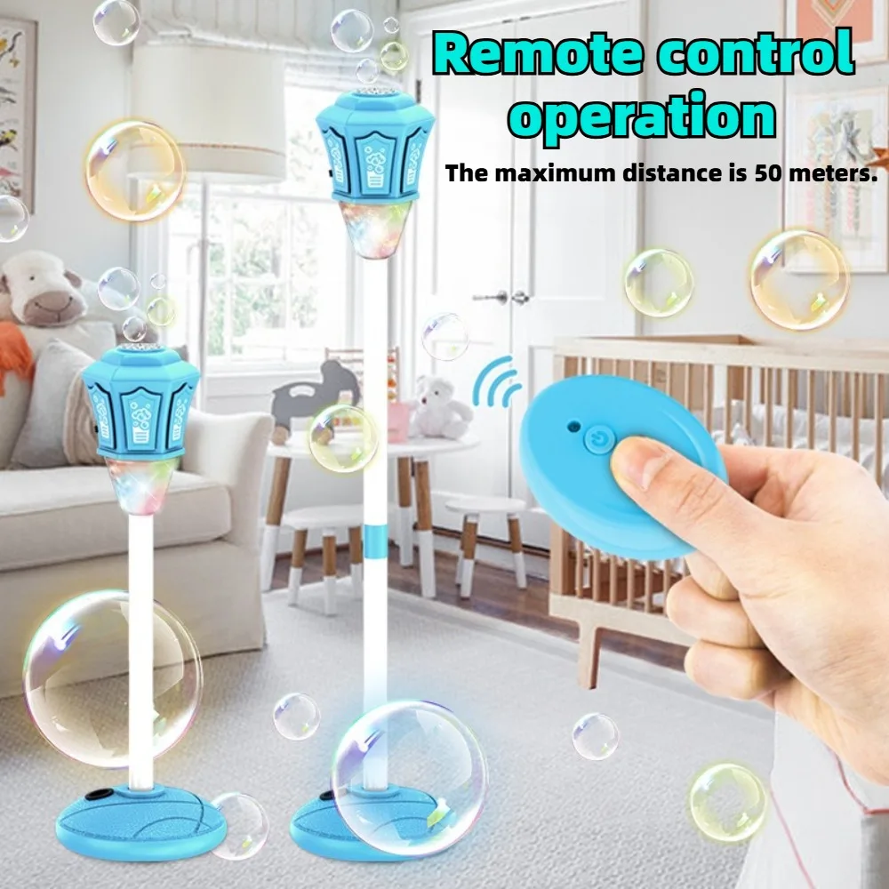

New Model Street Light Bubble Machine Fully Automatic Bubble Blowing for Party Bubble Blowing for Weddings and Other Toys