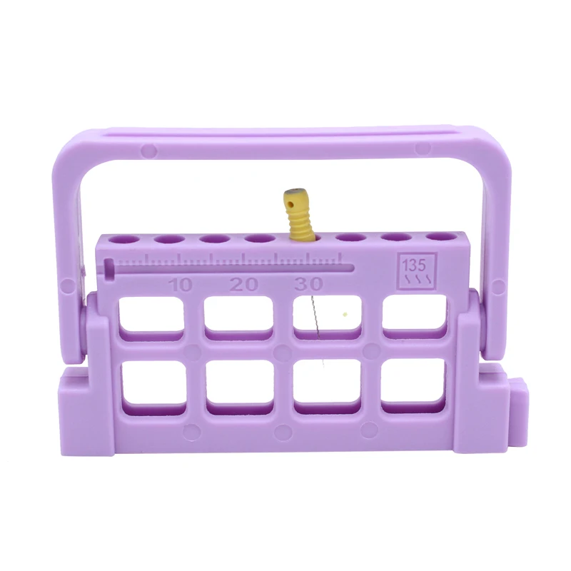 Dental Endo Files Holder 8 Holes 16 Holes with Record 3 Colos Endo Stand Endo Tray for Endodontic Files Organizer Endo Box