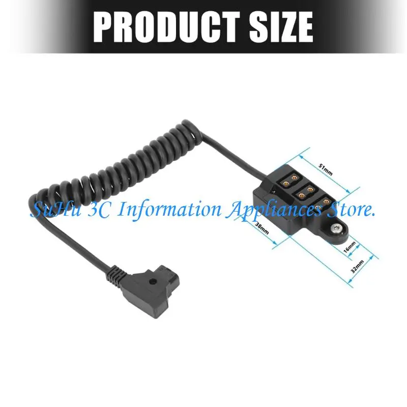 

Professional Camera Power Splitter Cord Supports 3 Devices At The Same Time