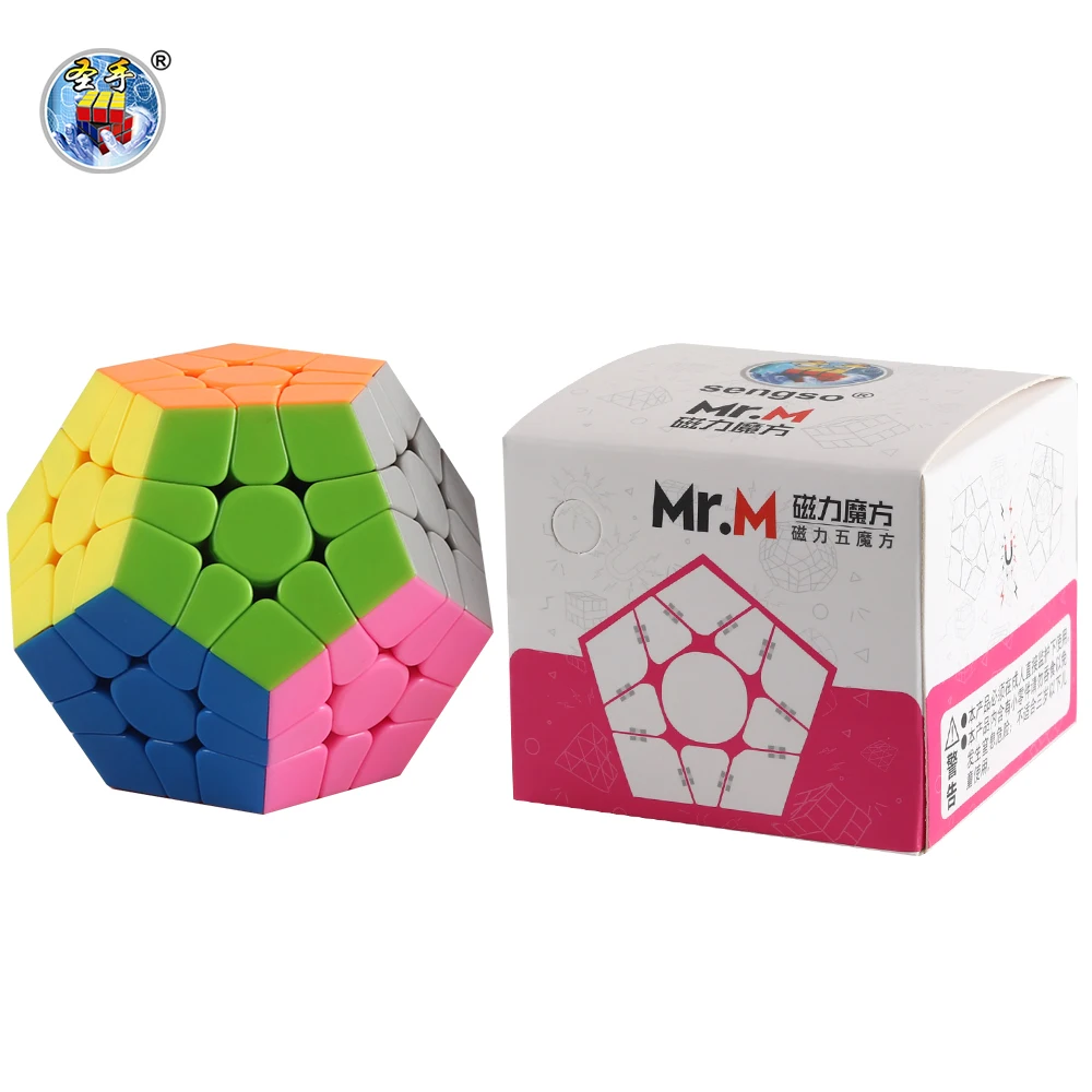 SENGSO Magnético 3x3 Megaminx Cubo Mágico Shengshou Ímã Profissão Quebra-cabeça Brinquedos Fidget para Crianças de Alta Qualidade