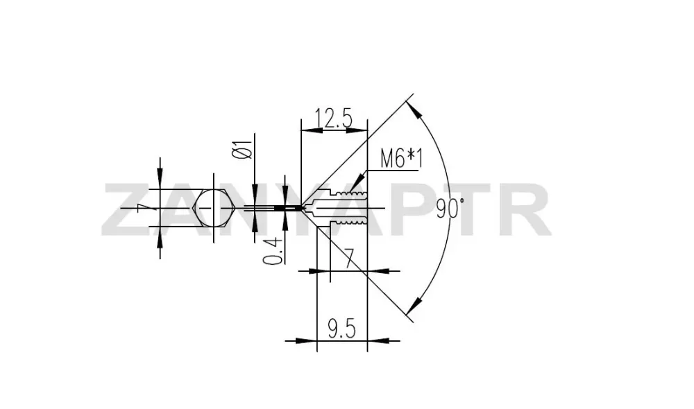 1Pcs Ultimaker 2 UM2 + Extended E3D Heater Hotend Olsson Block Nozzle 0.25 0.4 0.6 0.8mm For 3.0mm/1.75mm Filament