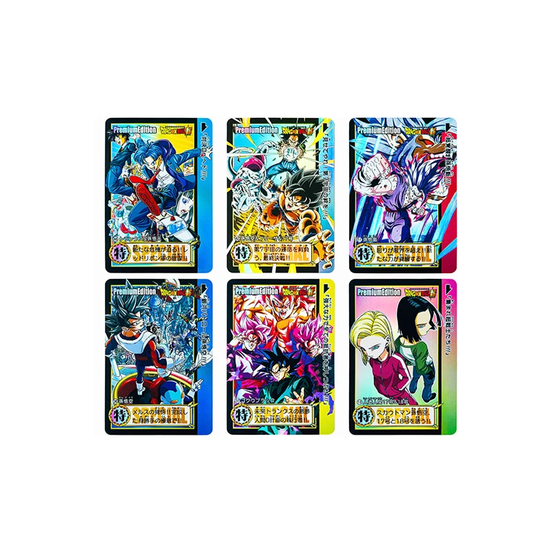 Diy Dragon Ball Son Goku Yamcha Bulma Tien Shinhan Majin Buu Anime Character Collection Card Homemade Cartoon Toy Christmas Gift view 4