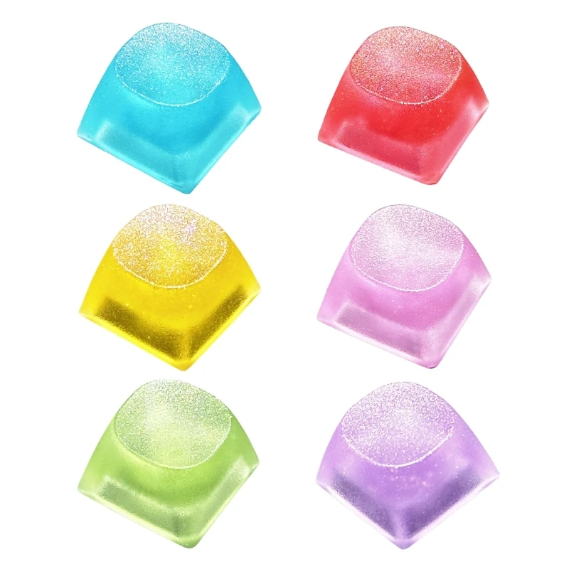 U55C Resin Keycap Comfortable Touchable Keyboard Upgraded Resin Dripping Glossy Frosted Keycap For Mechanical Keyboard