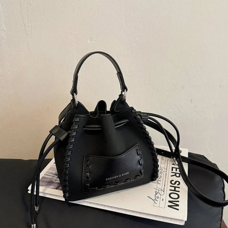 

Ladies Shoulder Bag Made Of Village-Printed Leather Boasting High-End Paris Trendy Vintage Lightweight Daily Look​