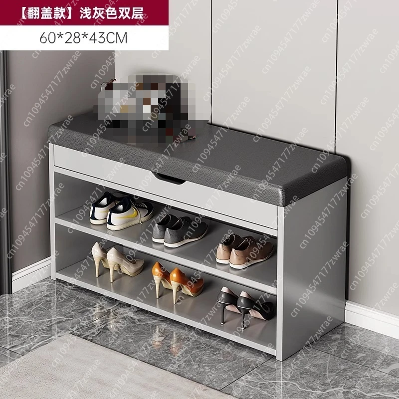 Modern Design Creative Shoe Rack Storage Organizer Wooden Cabinet Living Room Entrance Bench Hall Furniture