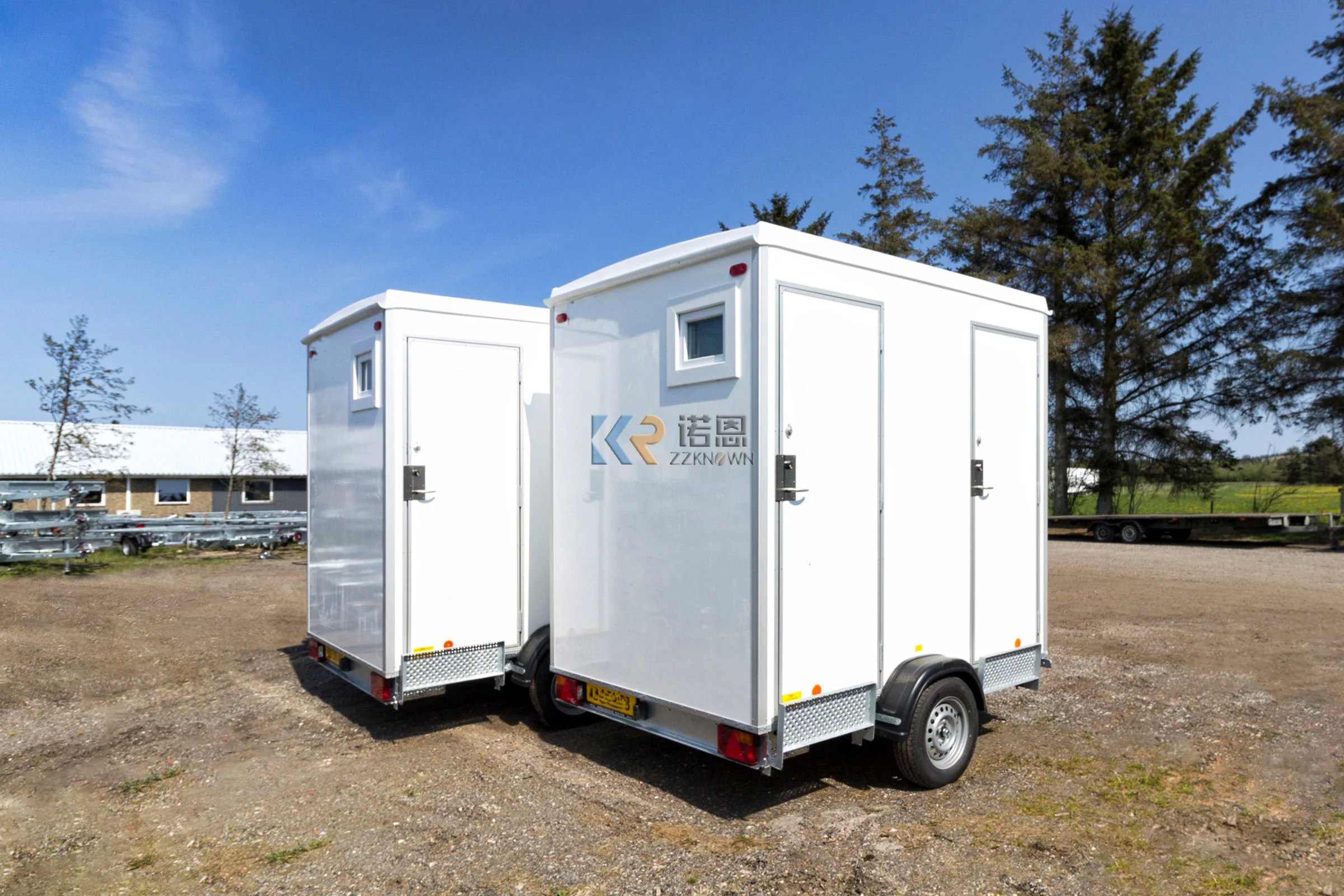 Outdoor Caravan Douche Staal Moderne Toilet VIP Toilet Trailer Draagbare Luxe Toilet Porta Potje Mobiele Badkamer WC