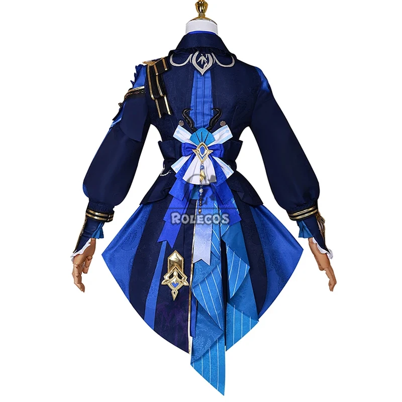 ROLECOS Lantern Rite Xingqiu Cosplay Costume Genshin Impact Bamboo Rain Xingqiu Women Uniform Role Play Outfit Fullset Suit