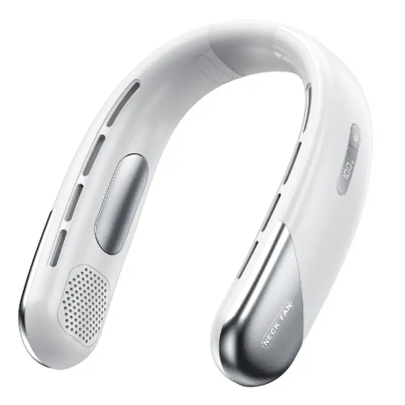 

Портативный USB-вентилятор для шеи ABBK-Mute, 1200 мАч, безлопастной, с LED-дисплеем, 5 скоростей, электрический вентилятор для охлаждения