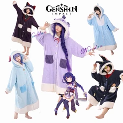 Anime Pyjamas Set Zhongli Xiao Ganyu Yae Miko Kaeya Raiden Baal Scaramouche Wanderer Cosplay Kostüm Decke Nachtwäsche Weihnachten