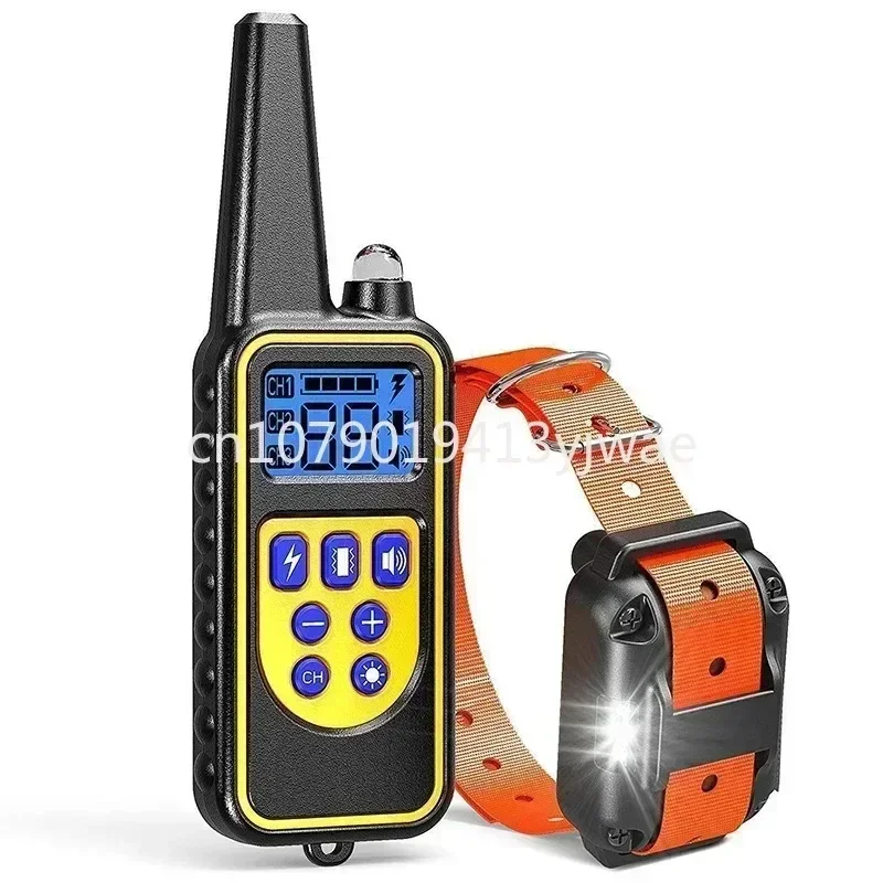 880m LCD Dog Training Collar Remote Control Pet Bark Stopper Dog Waterproof Electric Training Collars With Shock In Stock In Sto