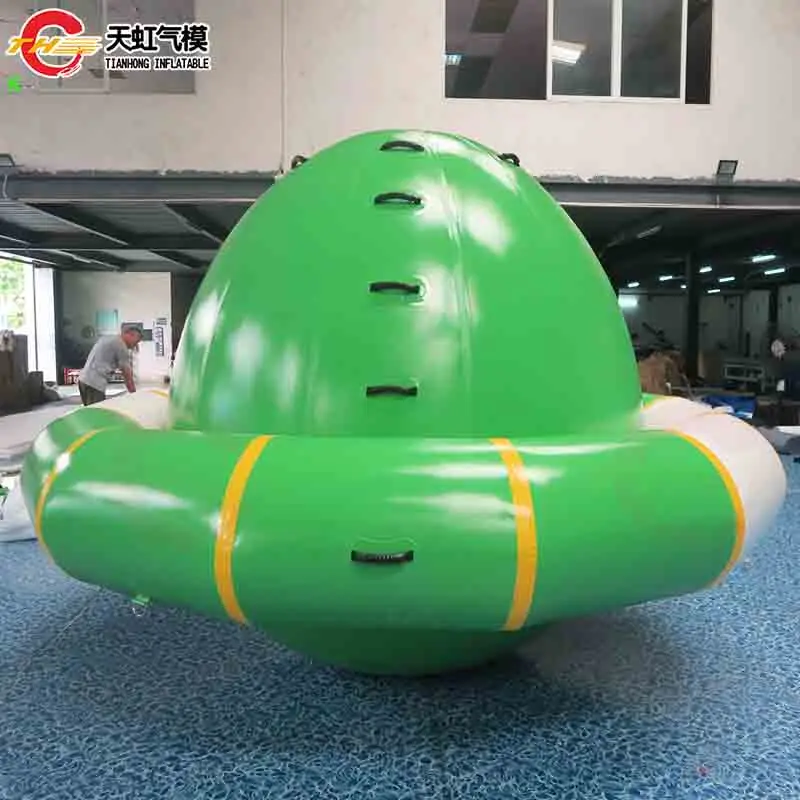 Schneller Luftversand, 3 m/4 m Durchmesser, riesiger aufblasbarer Wasserspinner für Wasserpark, kommerzielles aufblasbares Wasserspielzeug für Erwachsene