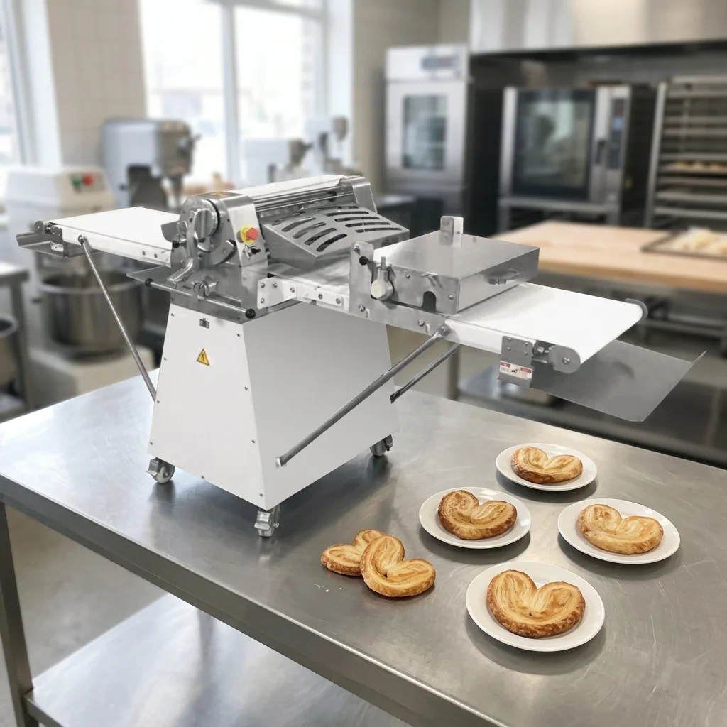 T*& Pastry Dough Flattening Machine Professional Bakery for Fast Making Thin Dough