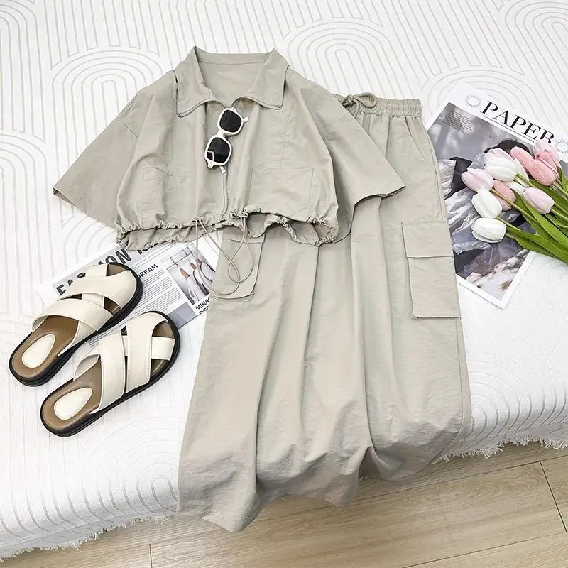 2024 Summer New Korean Edition Loose Casual Two Piece Set/Single Piece Explosive Street Fashion Thin Work Dress Set for Women