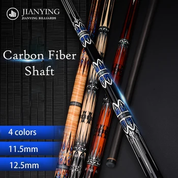 YFEN Carbon Faser Pool Queue 11,5mm/12,5mm Professionelle Billard Queue mit Fall + Erweiterung