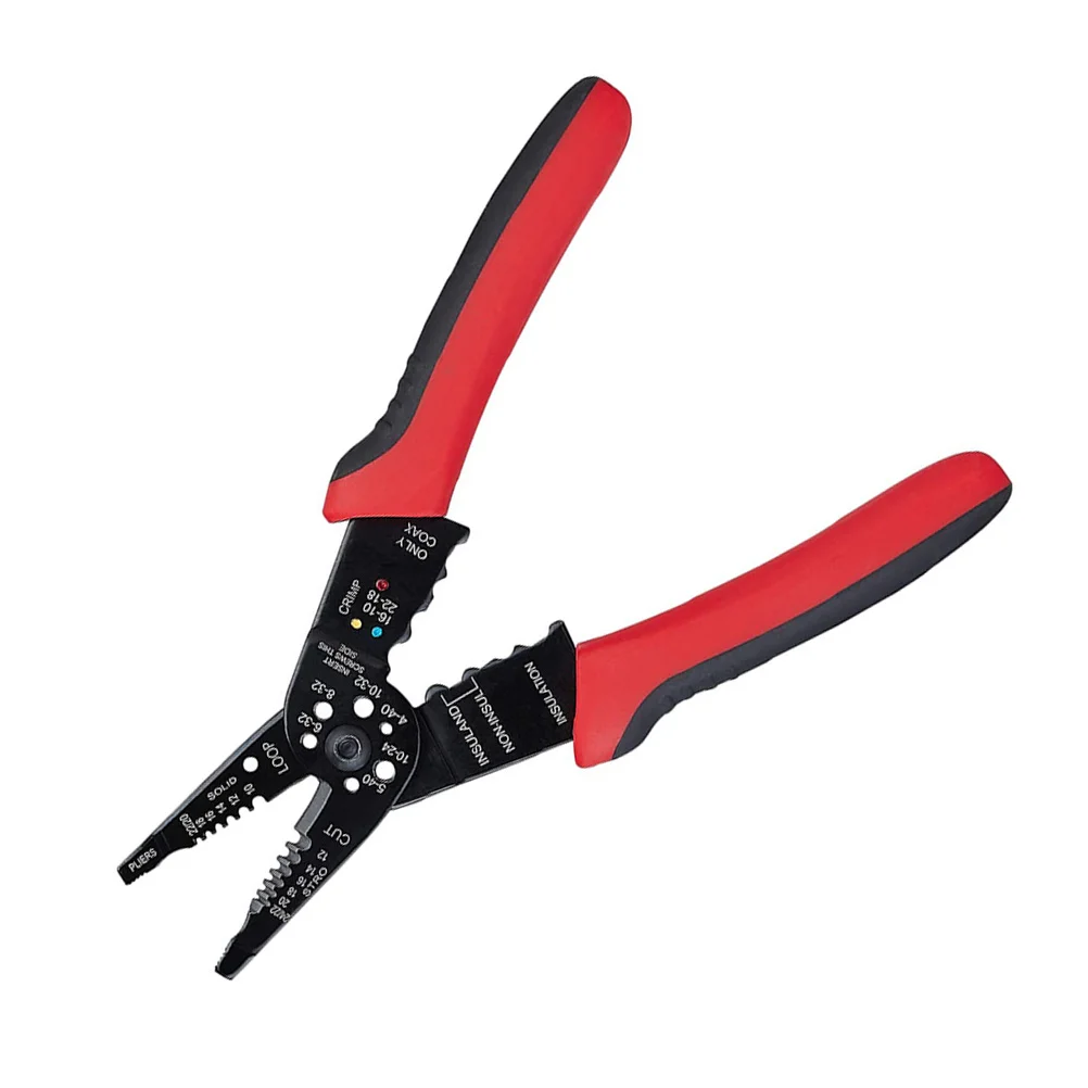 

8 Inch Wire Stripper Crimping Pliers Electricians Tool 50 Steel Cable Pliers Wire Cutter DIY Repair Vehicle Circuit Connection