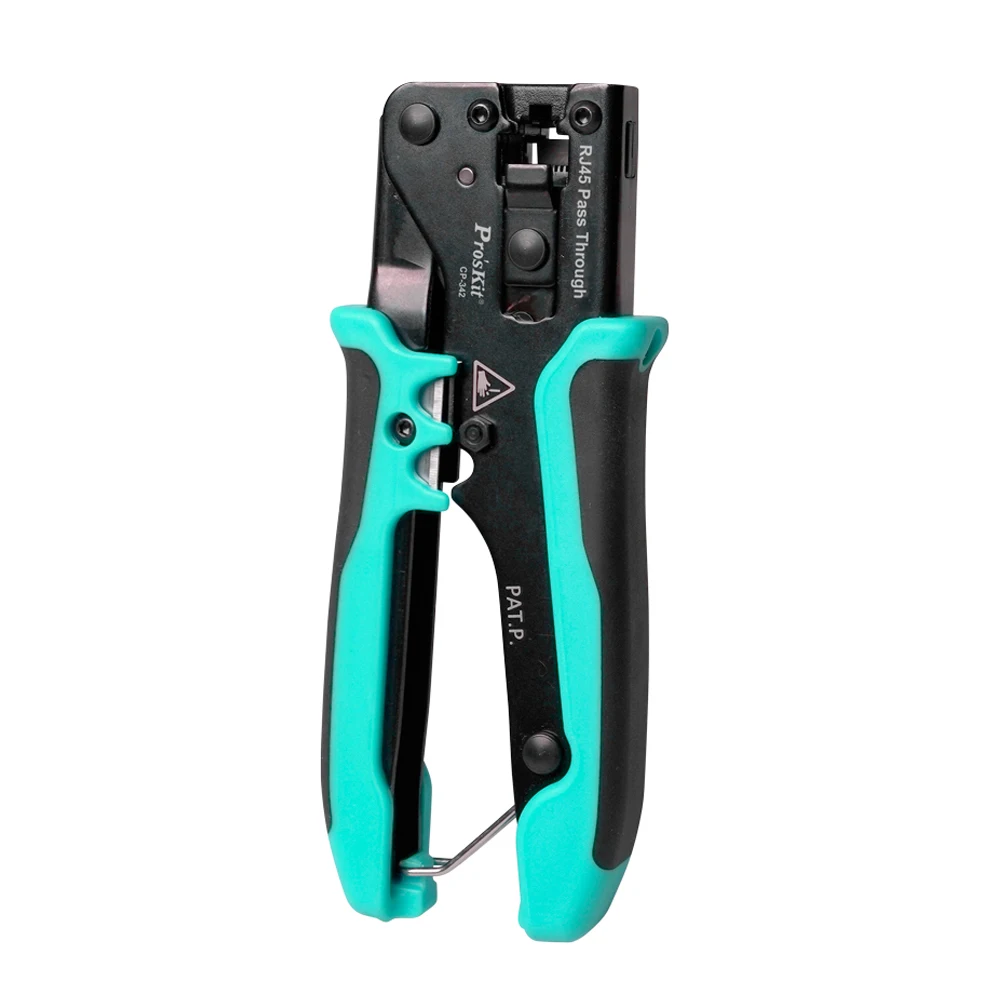 ProsKit CP-342 Wire Crimping Pliers 8P8C RJ45 Perforated Crystal Head Crimping Tool 4 In 1 Ethernet Network LAN Cable Stripper