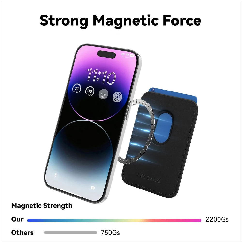 Magnetic Leather Wallet Case For iPhone 17 16 15 Pro Max 14 Plus 13 12 For Magsafe Samsung Card Holder Case With Magnet Cover