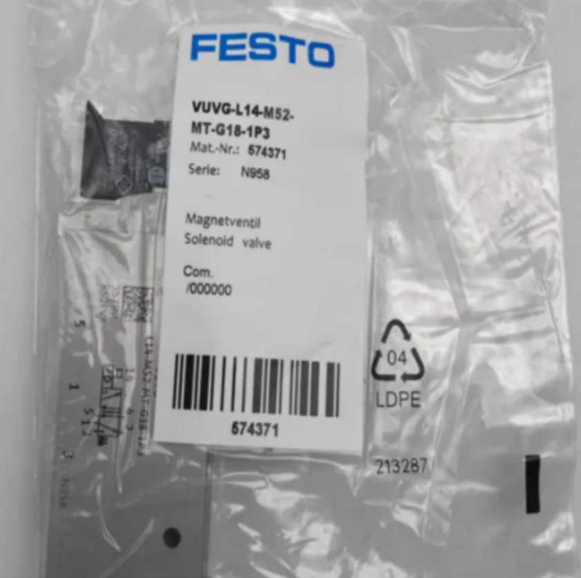 

New FESTO solenoid valve VUVG-L14-M52-MT-G18-1P3 574371