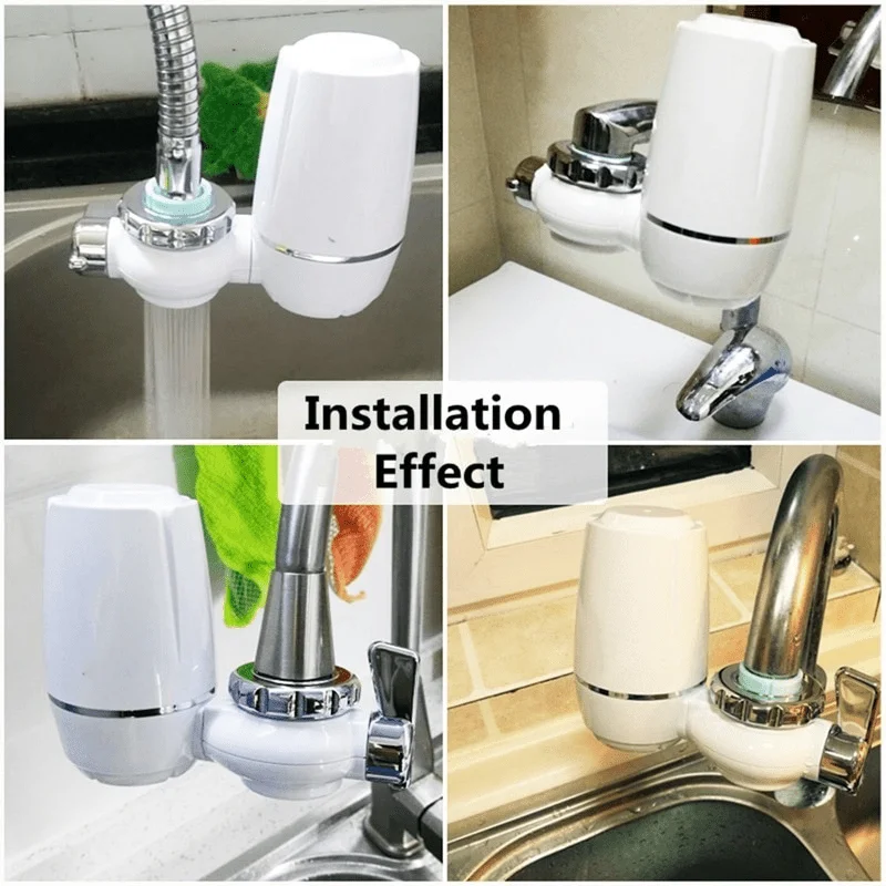 1PC Tap Water Purifier Kitchen Faucet Washable Ceramic Percolator Mini Filter Remove Rust Bacteria view 3