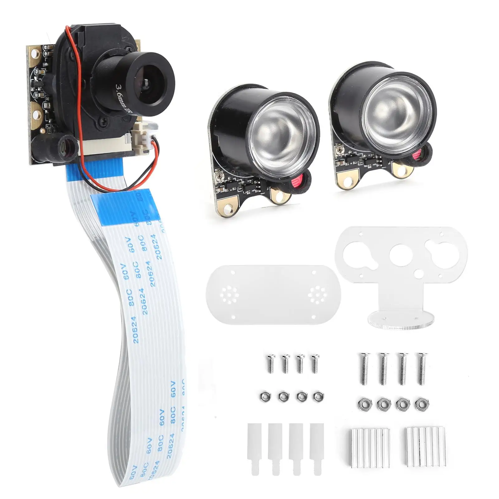 5MP HD Camera Module with IR-CUT & Infrared Light for raspberry Pi - Automatic Switching