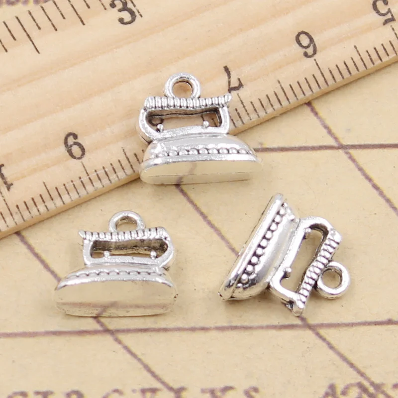 10pcs Charms Tailor Iron 13x14x7mm Tibetan Silver Color Pendants Antique Jewelry Making DIY Handmade Craft