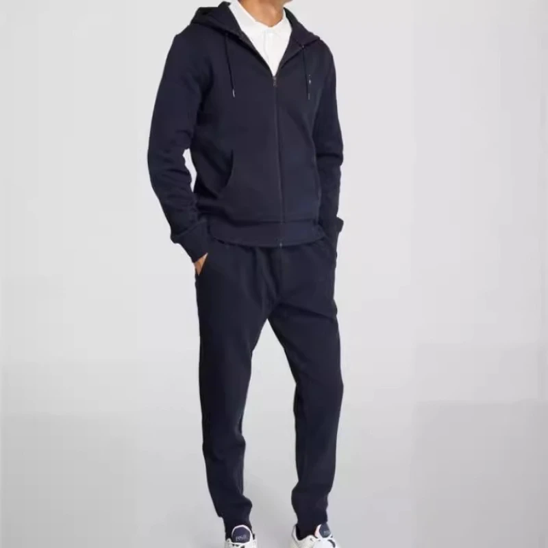 

2025 Autumn and Winter New Men's Sportswear Set, A Fashionable Outdoor Zipper Men's Casual Sweatshirt + Pants 2-piece Set