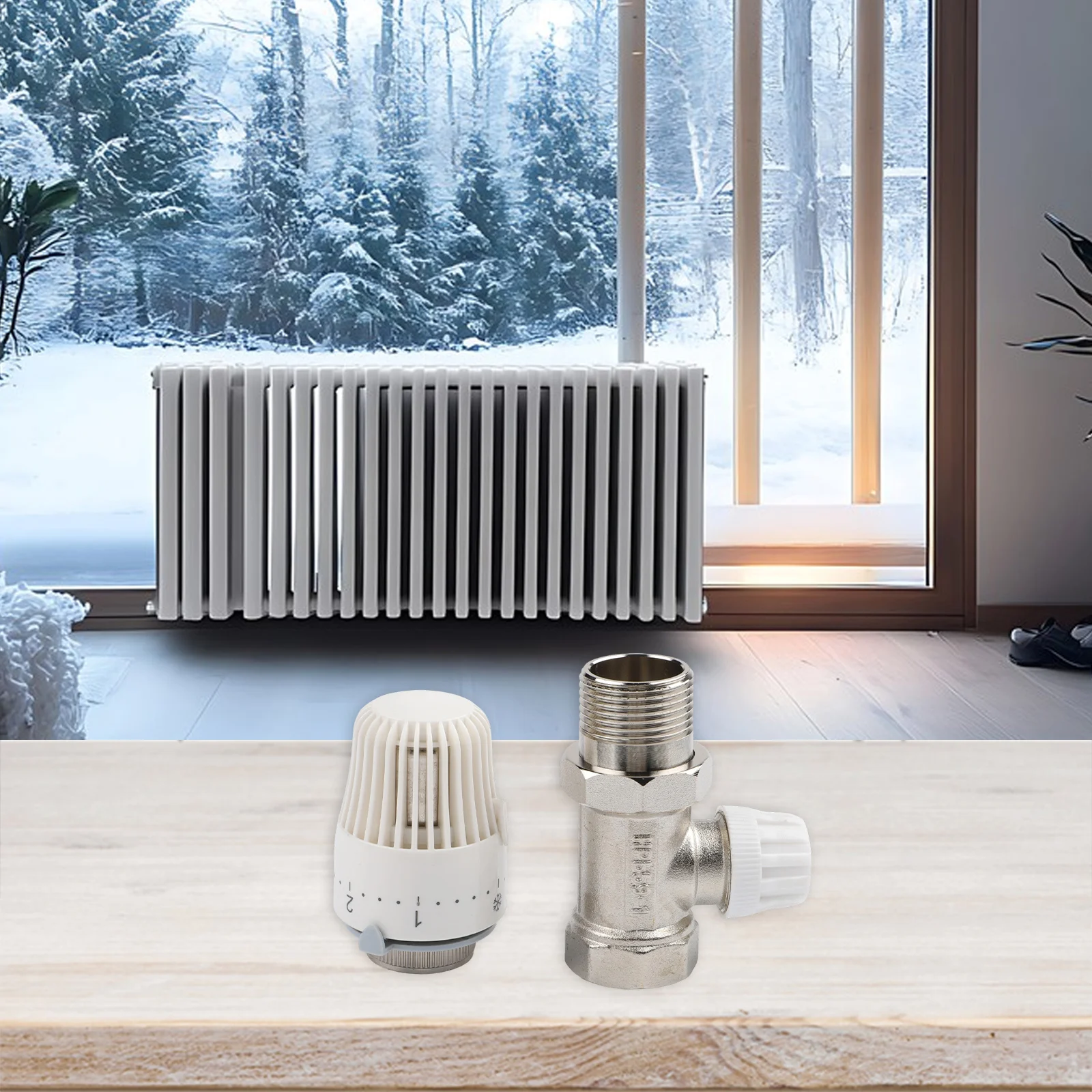 Simplified Installation Thermostatic Valve with Adjustable Settings for Optimal For Underfloor Heating Experience