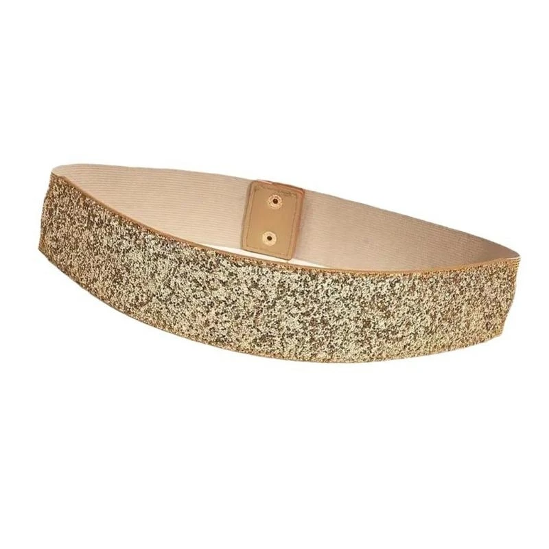 DXAE Elegant Sequins Belt Belt Festival Fashion Fashion Fashion Fashion Belt ชุดราตรีเอวตอนเย็น