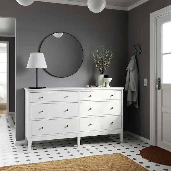 m Minimalist and Modern Comoda with 6 Drawers Modern Functionality and Plenty of Storage Space and Large Surface Area for Bedr l