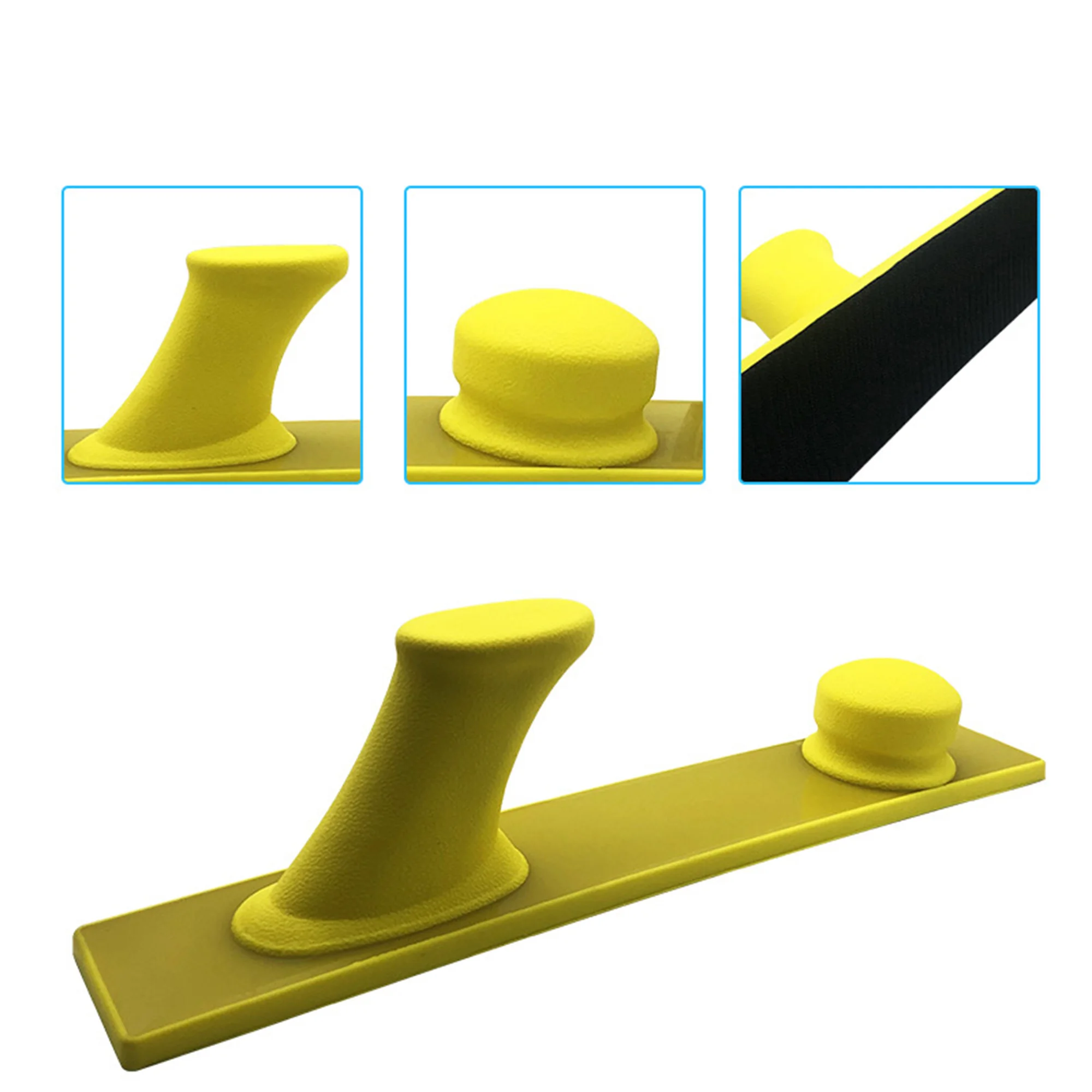 70X390Mm Hook และ Loop Sanding Block EVA โฟมขัดสำหรับพื้นผิวโค้ง Auto ไม้ mental