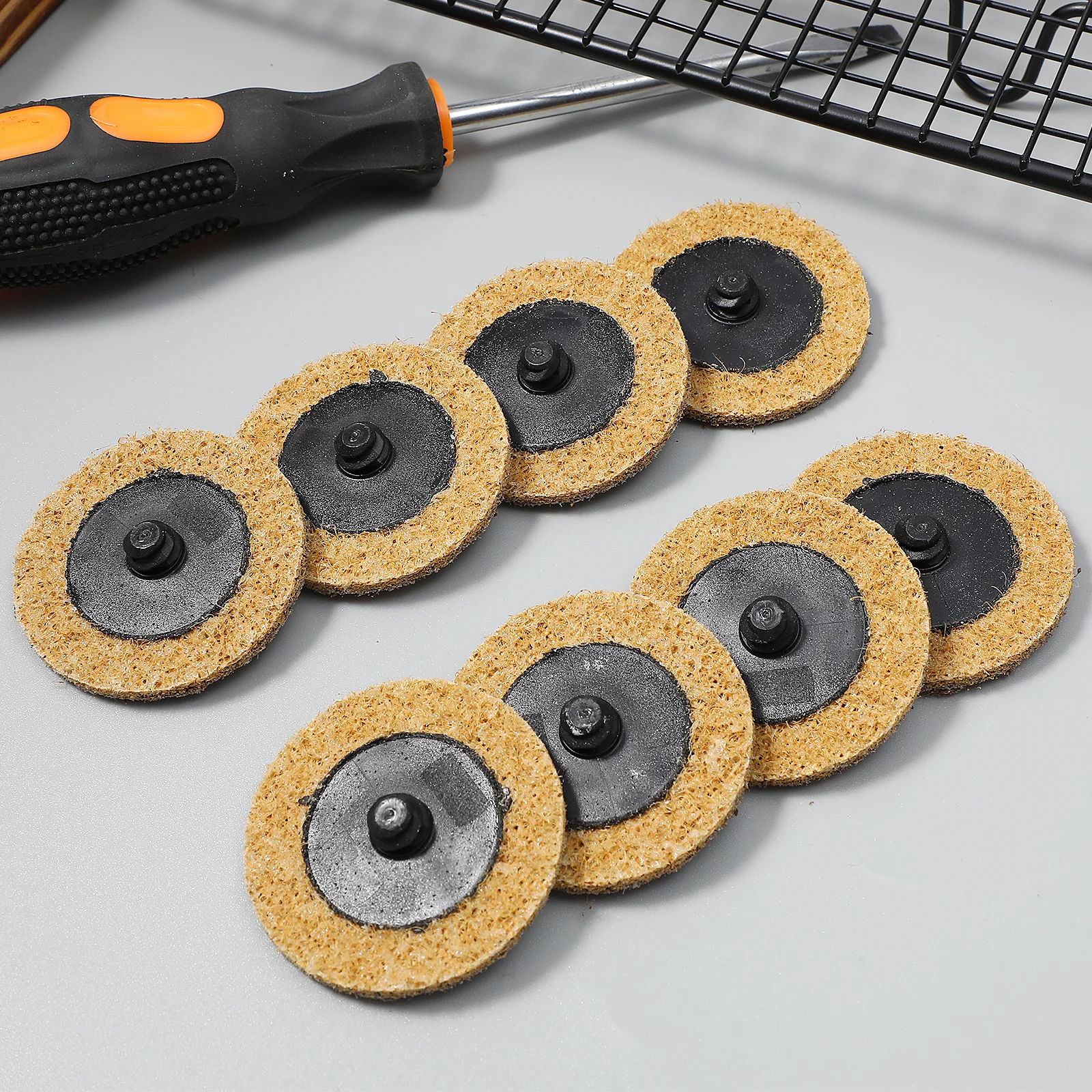50 قطعة أقراص الصنفرة جلخ طحن عجلة مزيل الصدأ متجرد الطلاء للأسطح المعدنية منصات الرملي القرص طحن عجلة #2