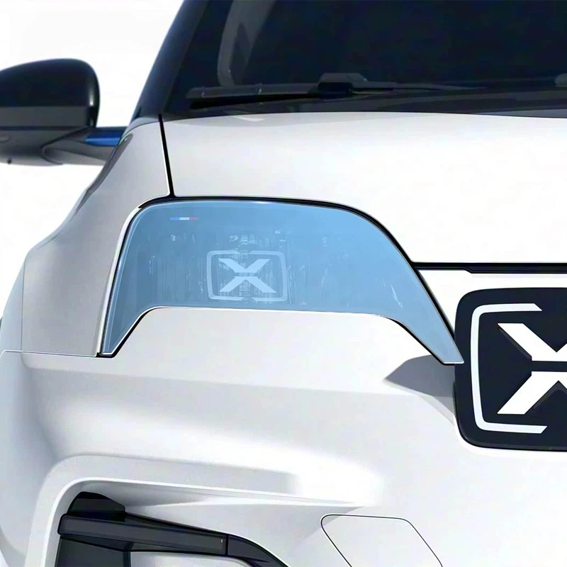 For Alpine A290 2024-2025 Smoke Black Car Headlight Protective Film TPU Anti-Scratch Vinyl Wrap Kit Auto Light Custom Stickers